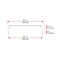 Contemporary Pull, 10-1/8" Center-to-Center, Chrome