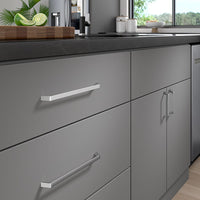 Contemporary Pull, 10-1/8" Center-to-Center, Chrome