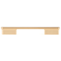 Contemporary Pull, 6-5/16" Center-to-Center, Brushed Gold alt 0