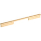 Contemporary Pull, 12-5/8" Center-to-Center, Brushed Gold alt 0
