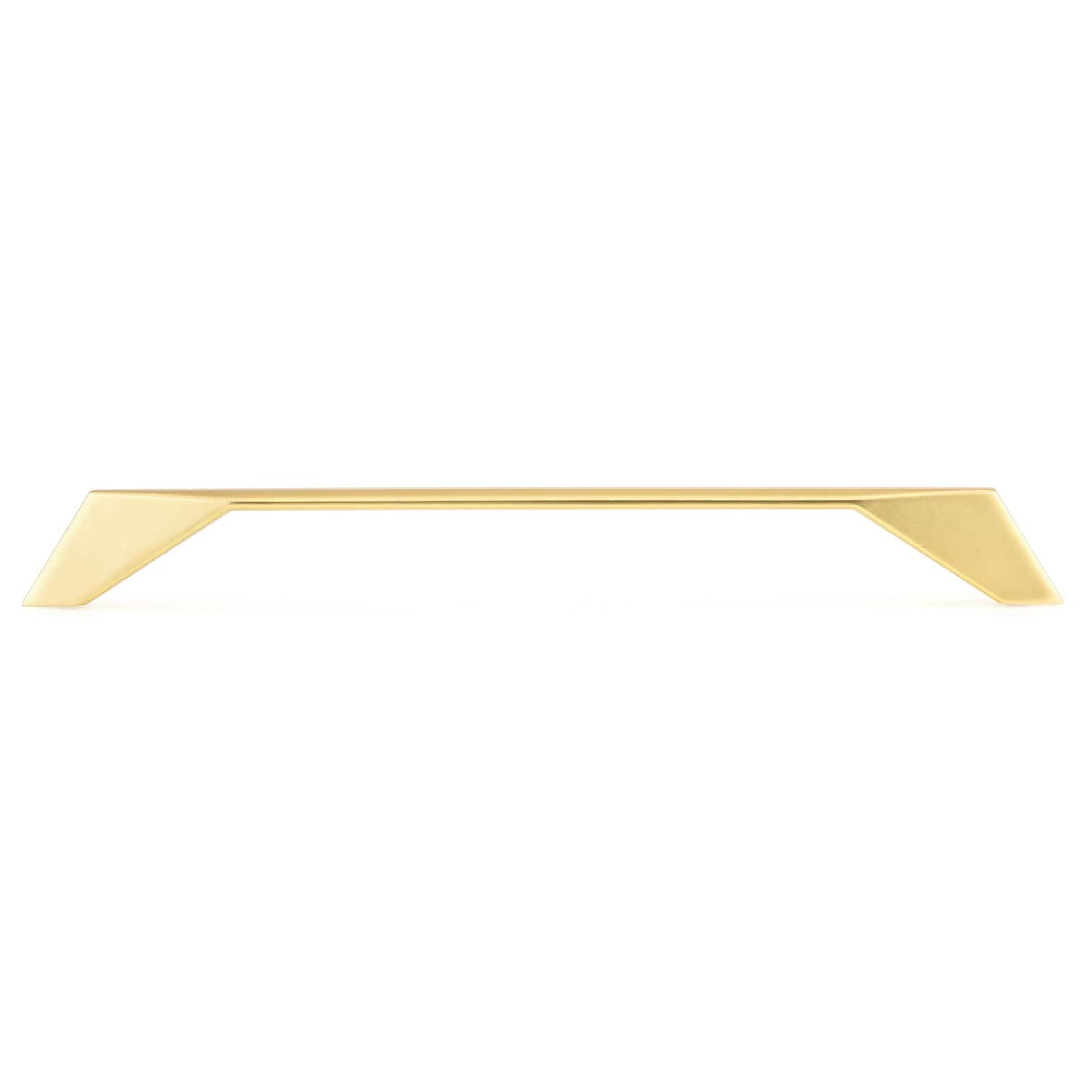 Contemporary Pull, 8-13/16" Center-to-Center, Brushed Gold alt 0