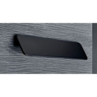 Contemporary Pull, 1-1/4" to 5-1/16" Center-to-Center, Matte Black alt 0