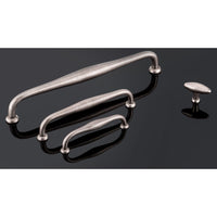 Traditional Pull, 7-9/16" Center-to-Center, Newcastle Antique Polished Nickel alt 0