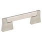 Contemporary Pull, 3-3/4" Center-to-Center, Brushed Nickel alt 0