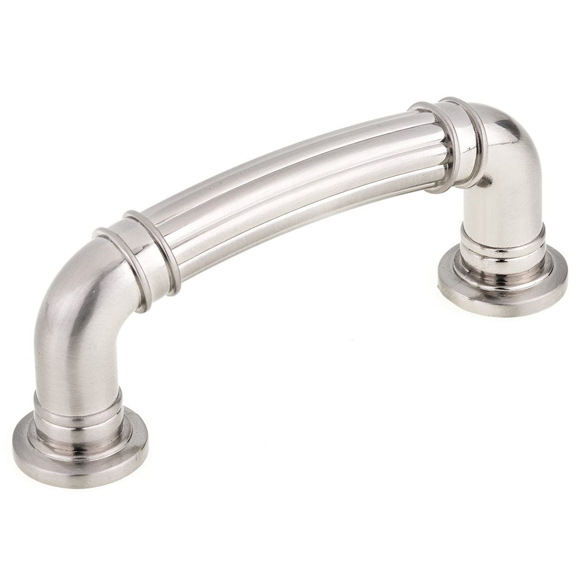 Traditional Pull, 3" Center-to-Center, Brushed Nickel alt 0