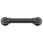 Eclectic Barn Door Pull, 6-5/16" Center-to-Center, Matte Black alt 0