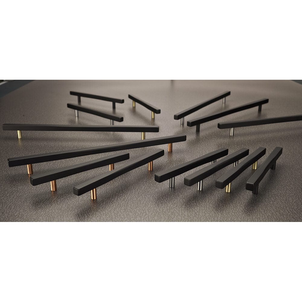 Contemporary Pull, 5-1/16" Center-to-Center, Matte Black alt 0