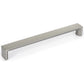 Contemporary Pull, 7-9/16" Center-to-Center, Brushed Nickel, Low Luster alt 0
