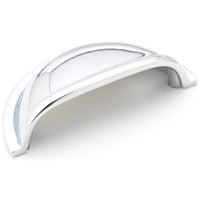 Traditional Cup Pull, 3" Center-to-Center, Chrome alt 0