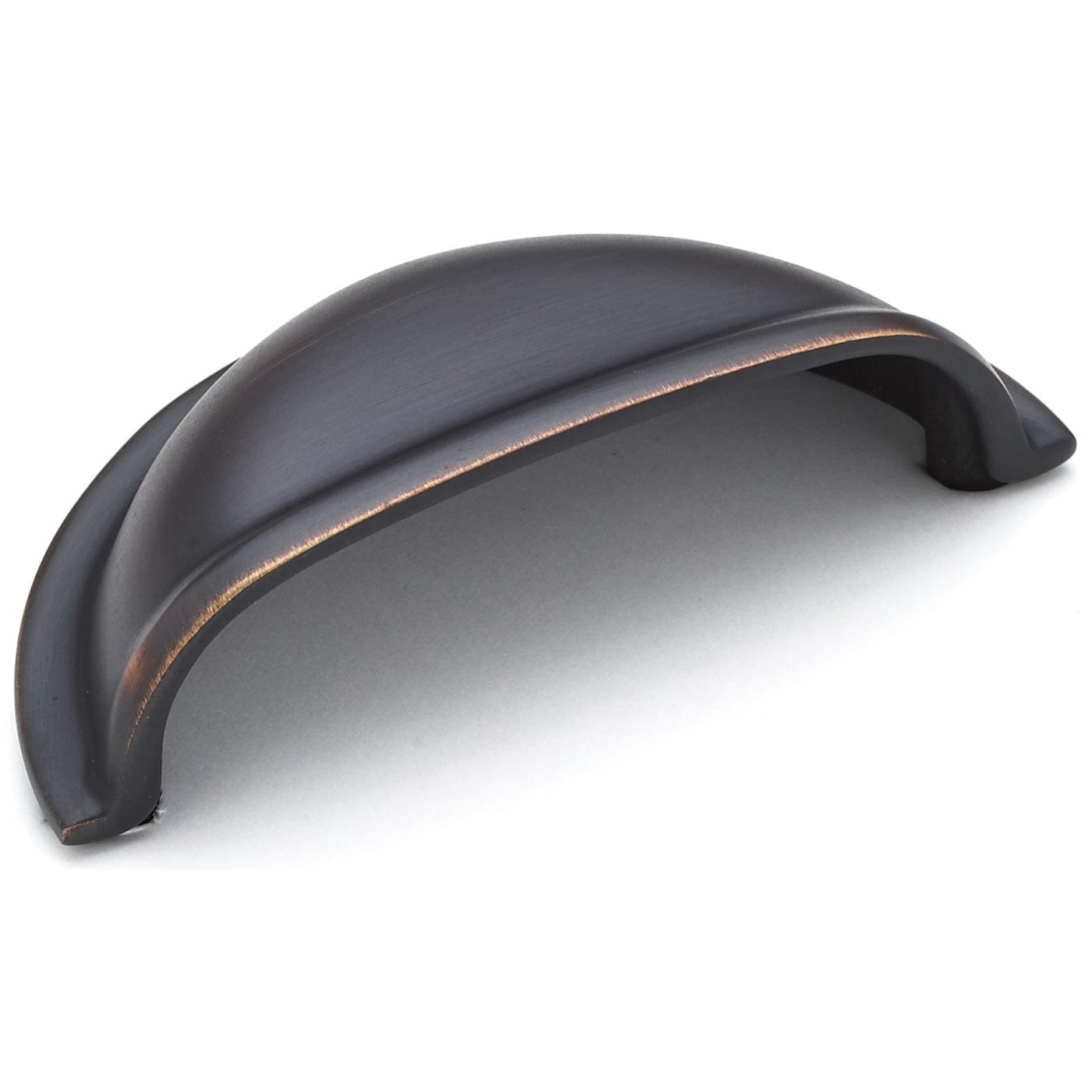 Traditional Cup Pull, 3" Center-to-Center, Brushed Oil-Rubbed Bronze alt 0