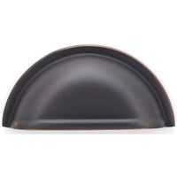 Traditional Cup Pull, 3" Center-to-Center, Brushed Oil-Rubbed Bronze alt 0