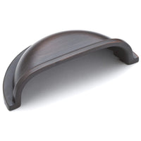 Traditional Cup Pull, 3" Center-to-Center, Brushed Oil-Rubbed Bronze alt 0