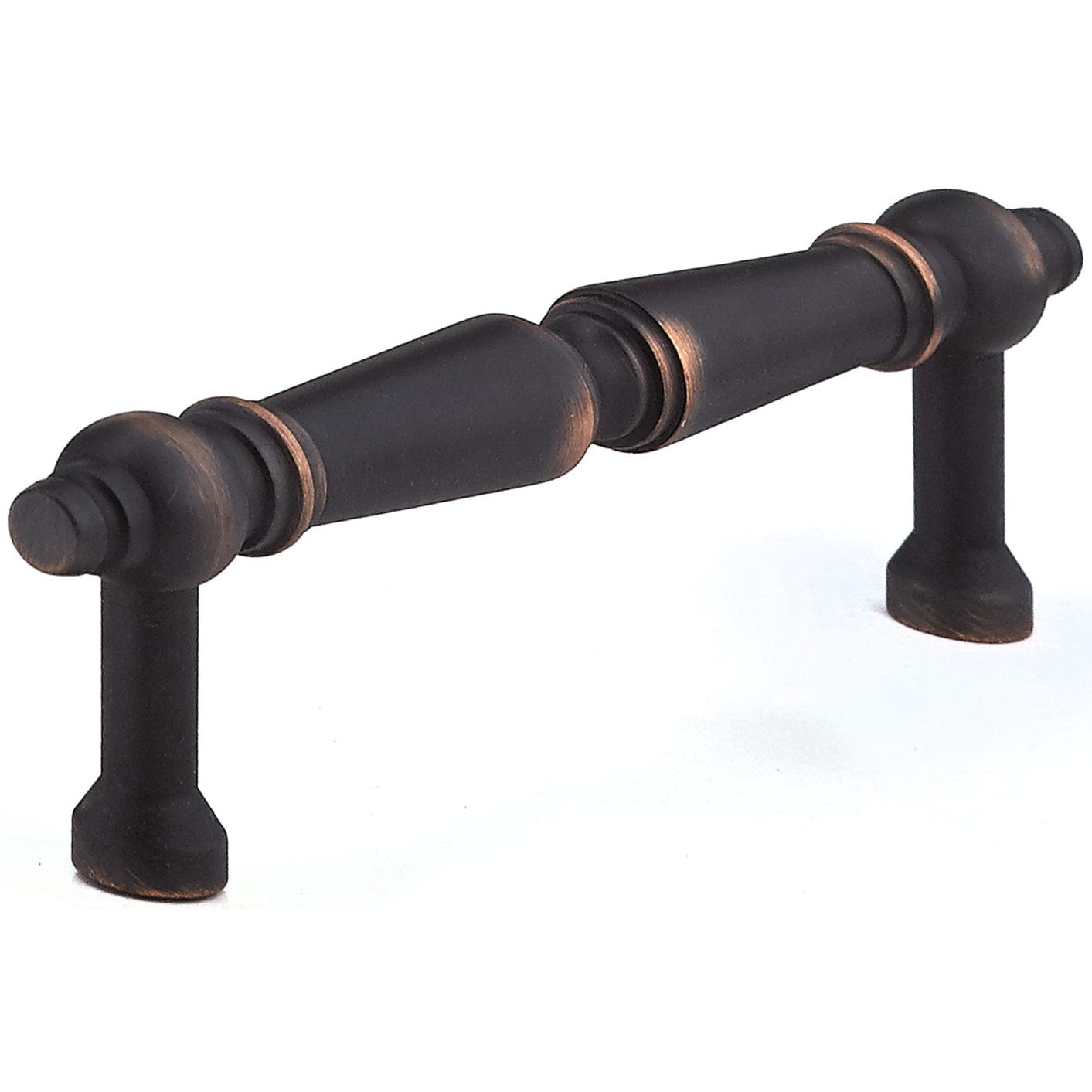 Traditional Pull, 3-3/4" Center-to-Center, Brushed Oil-Rubbed Bronze alt 0