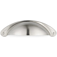 Traditional Cup Pull, 3" Center-to-Center, Brushed Nickel alt 0
