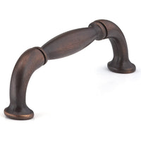 Traditional Pull, 3-3/4" Center-to-Center, Brushed Oil-Rubbed Bronze alt 0
