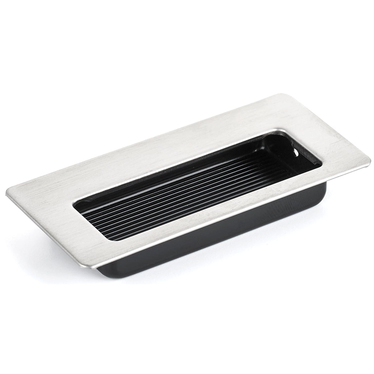 Contemporary Recessed Pull, 3-3/8" x 1-17/32", Brushed Chrome alt 0