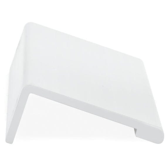 Contemporary Edge Pull, 5-1/16" Center-to-Center, White alt 0