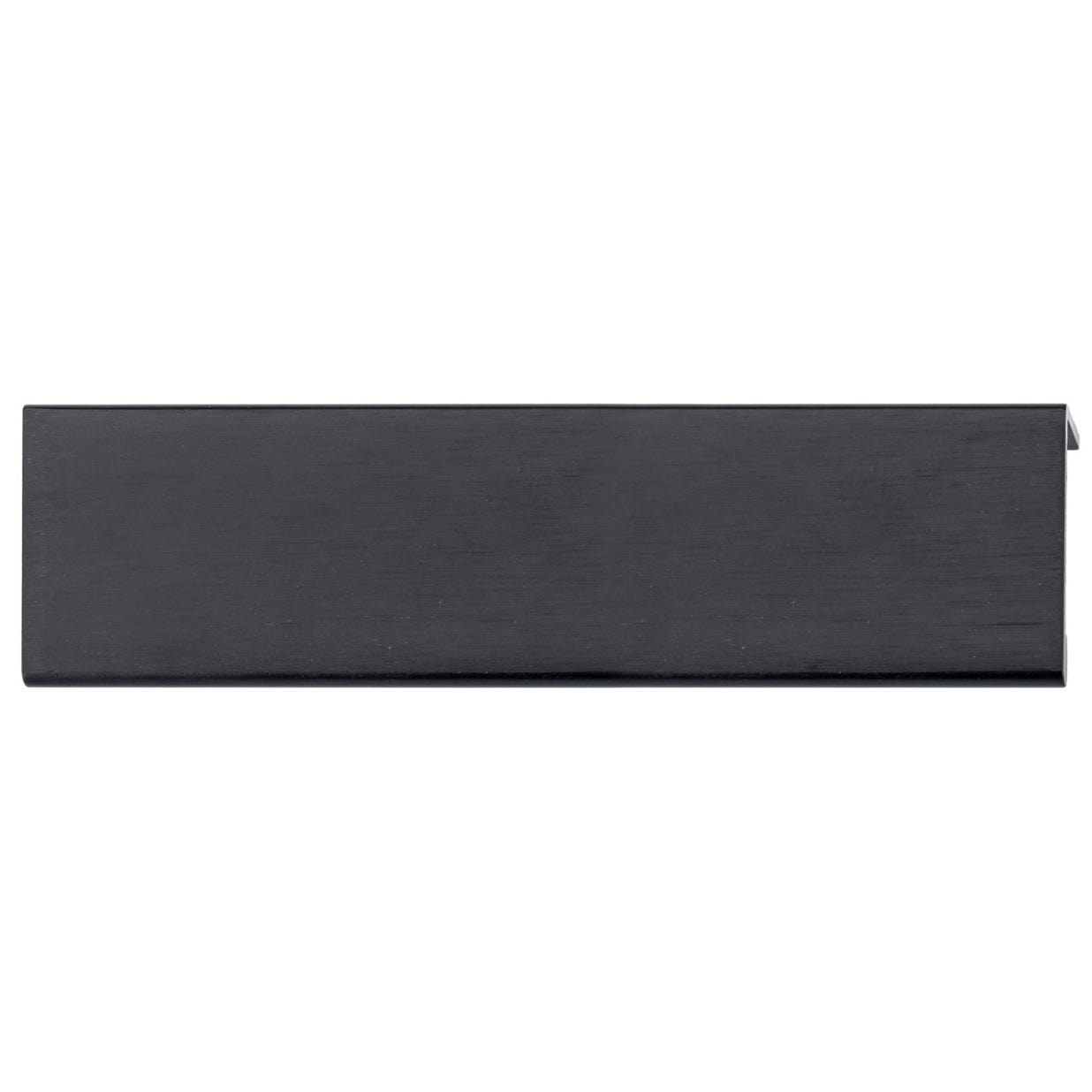Contemporary Edge Pull, 5-1/16" Center-to-Center, Brushed Black alt 0