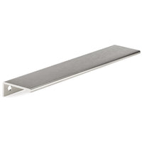 Contemporary Edge Pull, 7-9/16" Center-to-Center, Stainless Steel alt 0