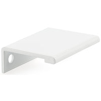 Contemporary Edge Pull, 1-5/16" Center-to-Center, White alt 0