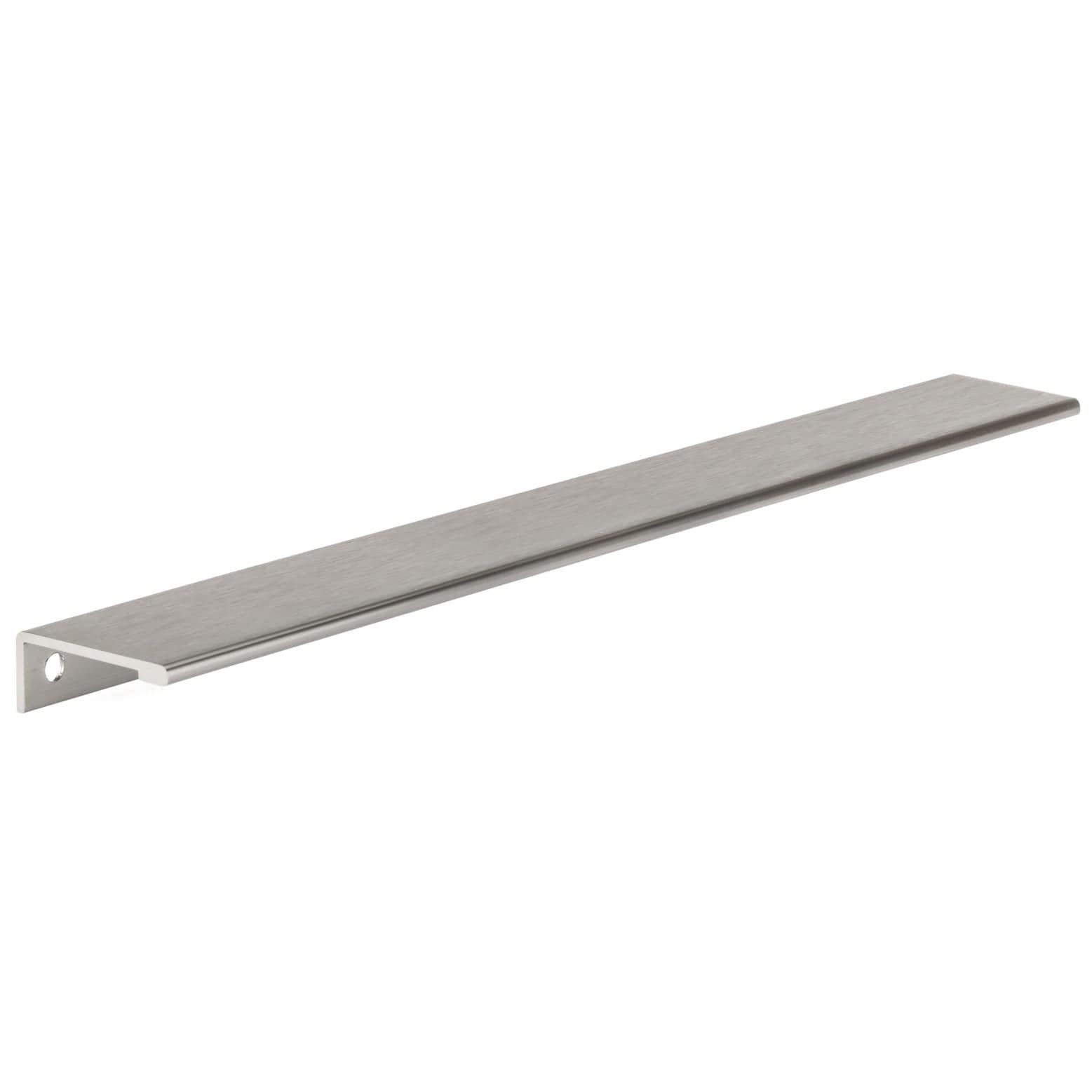 Contemporary Edge Pull, 16-3/8" Center-to-Center, Stainless Steel alt 0