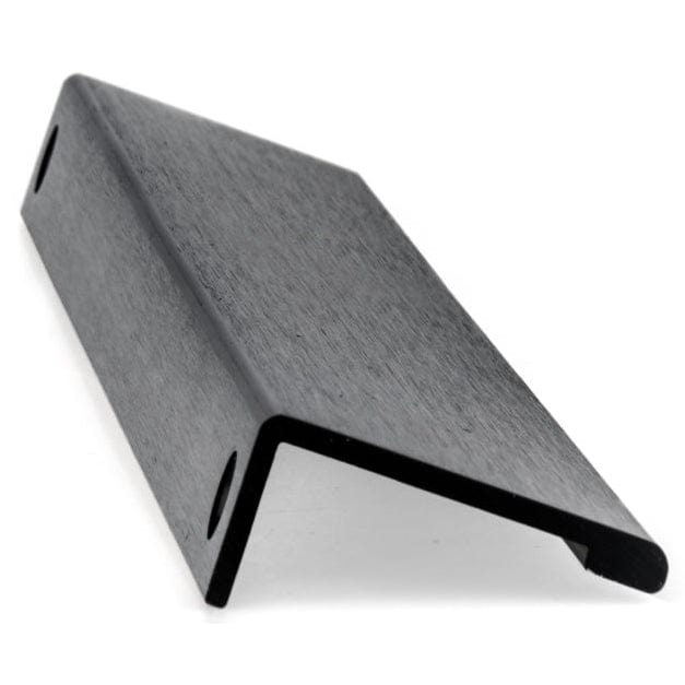 Contemporary Edge Pull, 16-3/8" Center-to-Center, Brushed Black alt 0