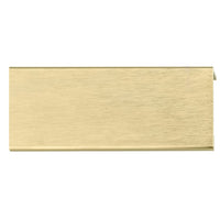 Contemporary Edge Pull, 3-1/8" Center-to-Center, Satin Gold alt 0