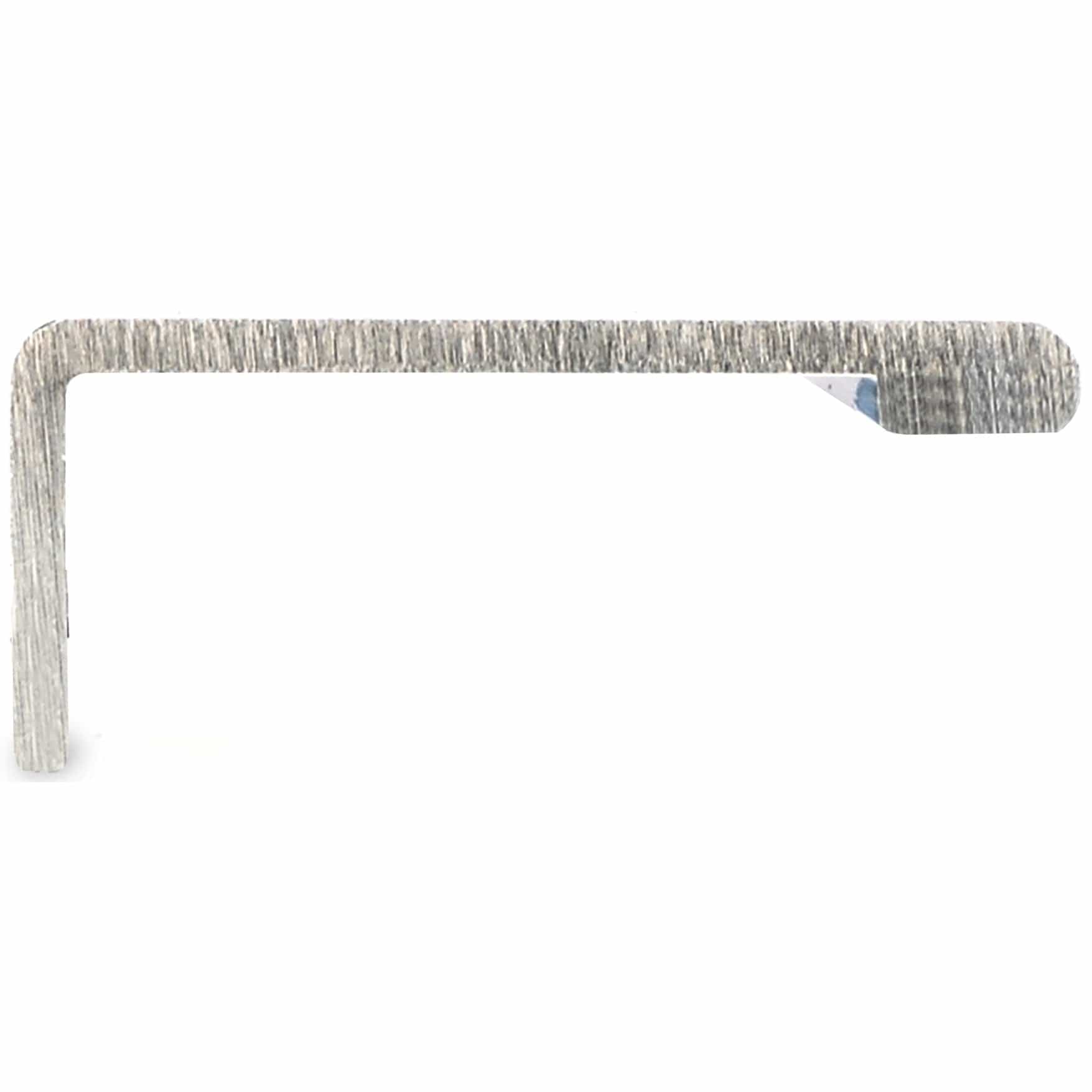 Contemporary Edge Pull, 3-1/8" Center-to-Center, Stainless Steel alt 0