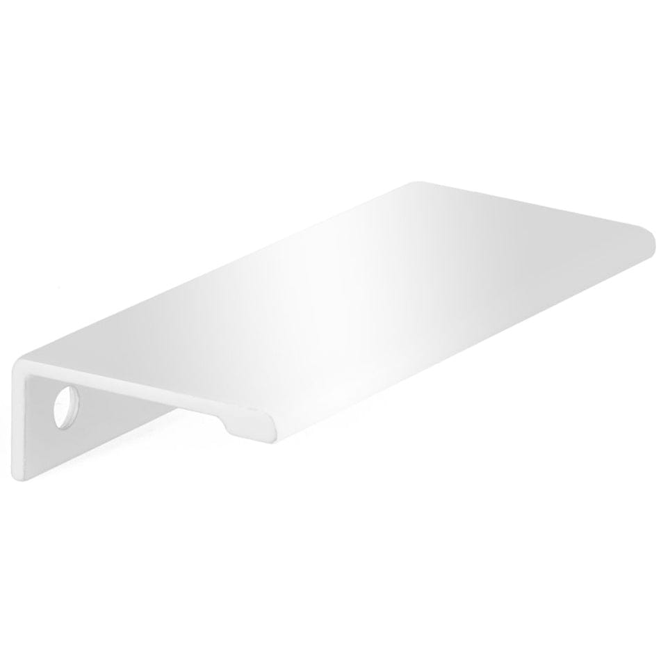 Contemporary Edge Pull, 3-1/8" Center-to-Center, White alt 0