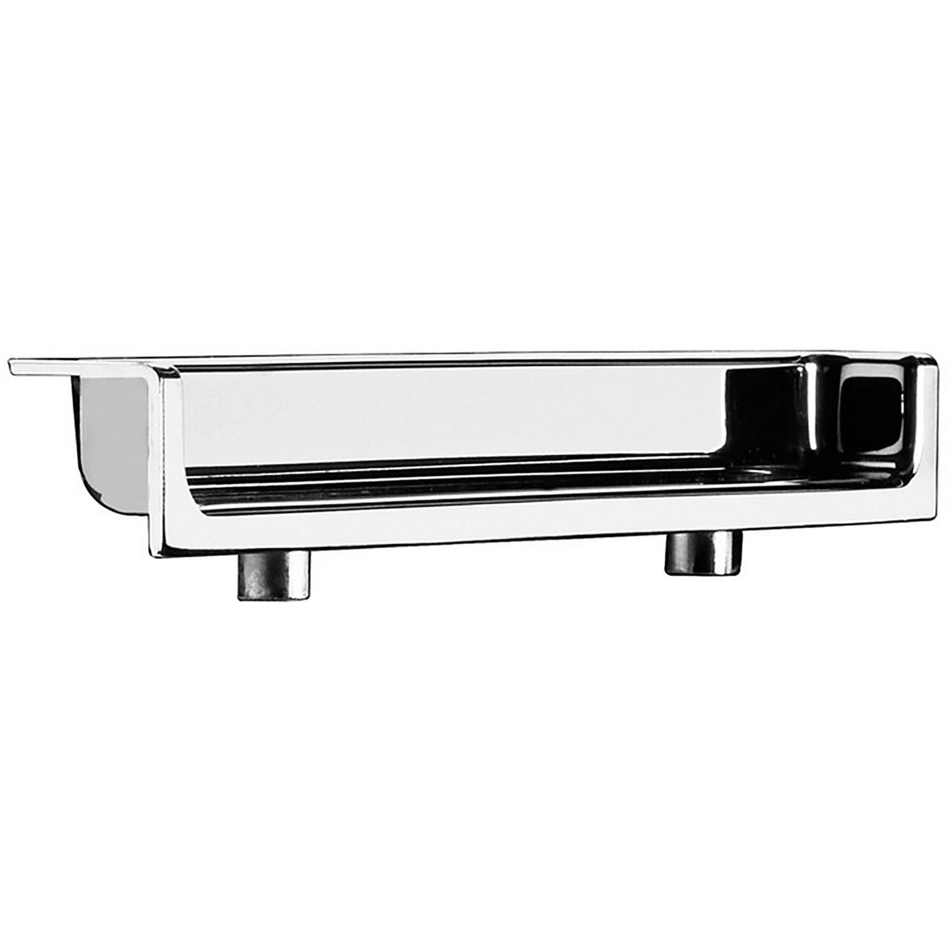 Contemporary Recessed Pull, 3-3/4" Center-to-Center, Chrome alt 0