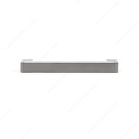 Contemporary Pull - 5-1/16" Center-to-Center - 21/32" W x 5-23/32" L - Brushed Nickel
