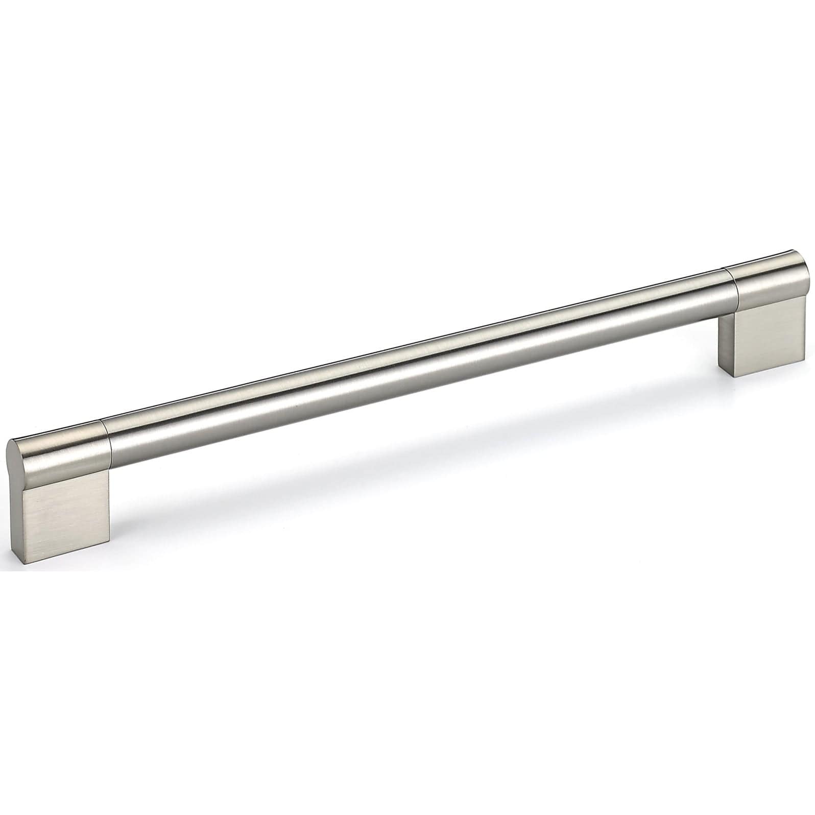 Contemporary Pull, 8-13/16" Center-to-Center, Brushed Nickel alt 0