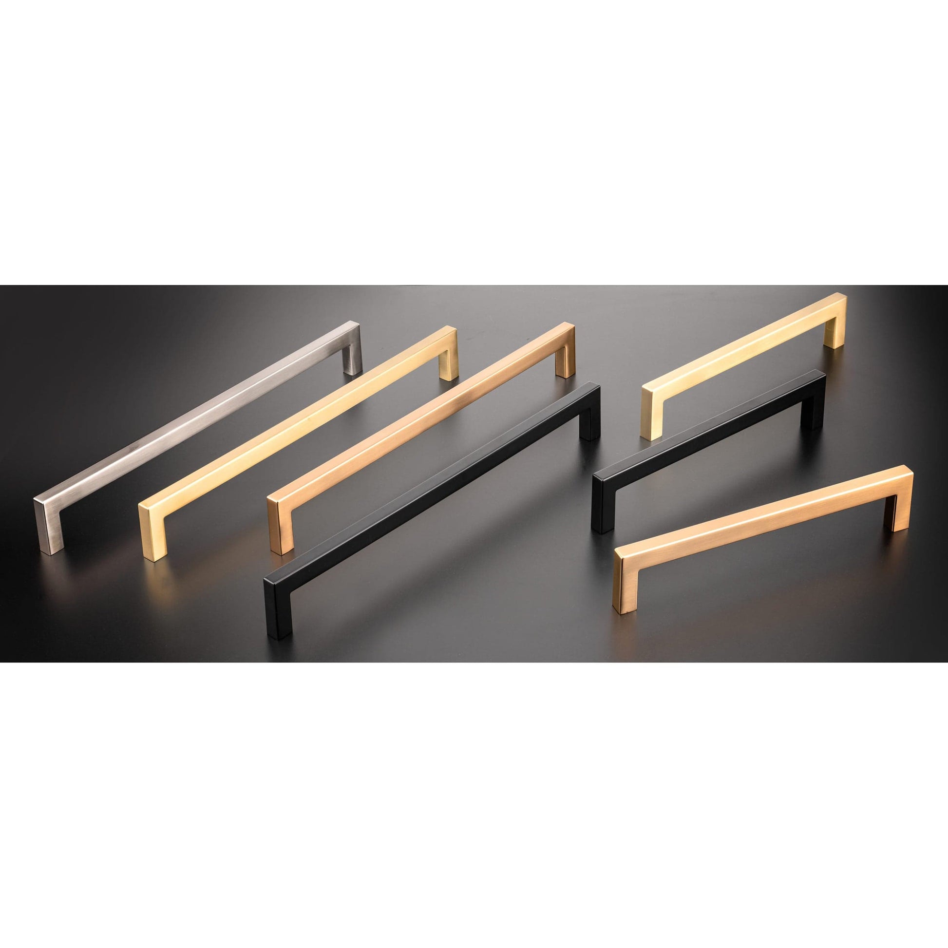 Contemporary Pull, 7-9/16" Center-to-Center, Brushed Nickel alt 0