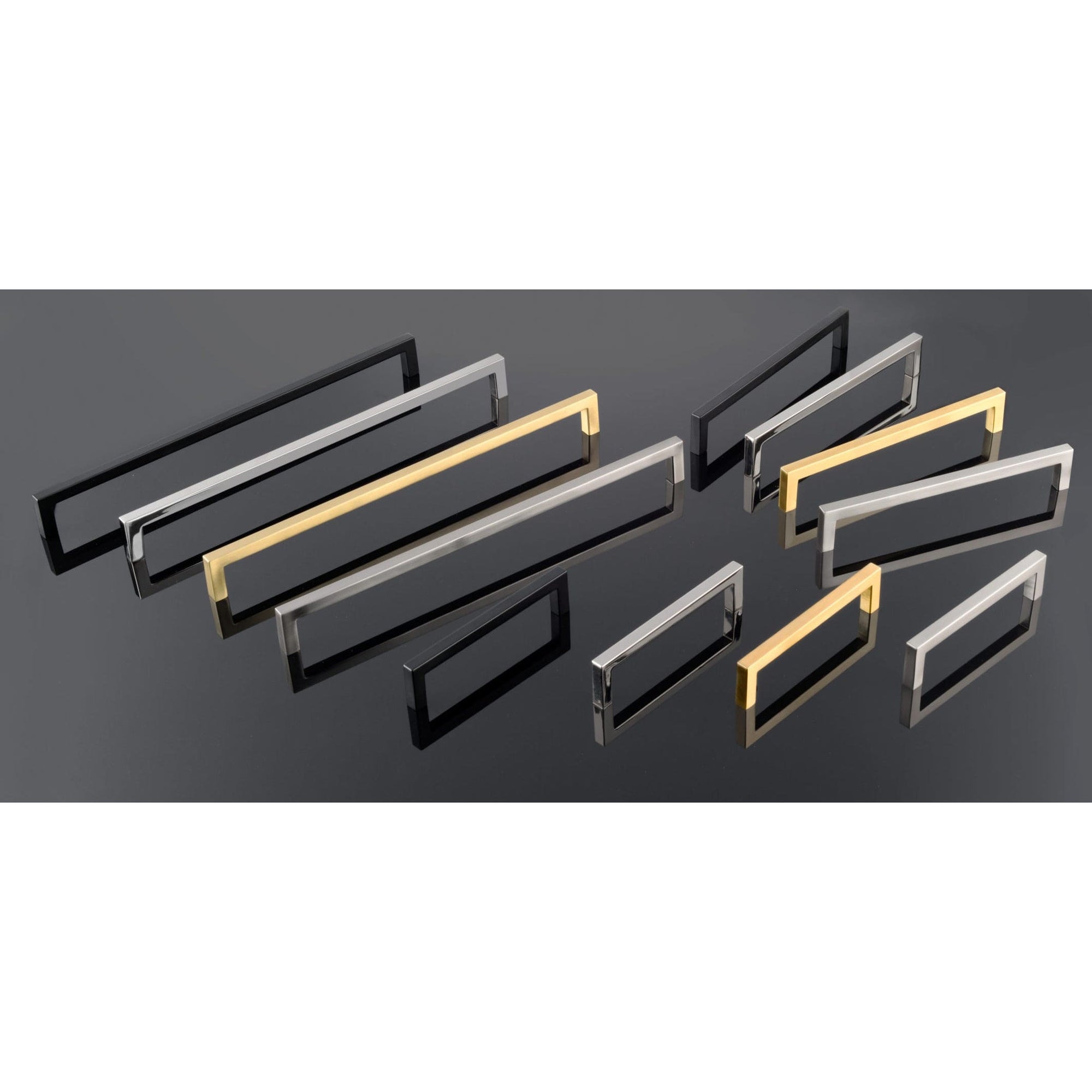 Contemporary Pull, 12-5/8" Center-to-Center, Satin Brass alt 0