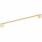 Contemporary Pull, 12-5/8" Center-to-Center, Satin Brass alt 0