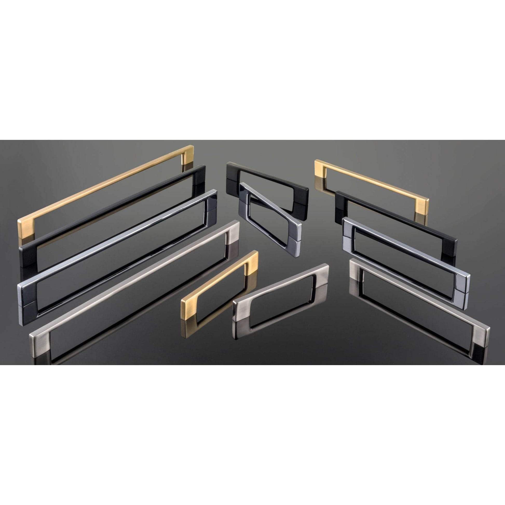 Contemporary Pull, 12-5/8" Center-to-Center, Matte Black alt 0