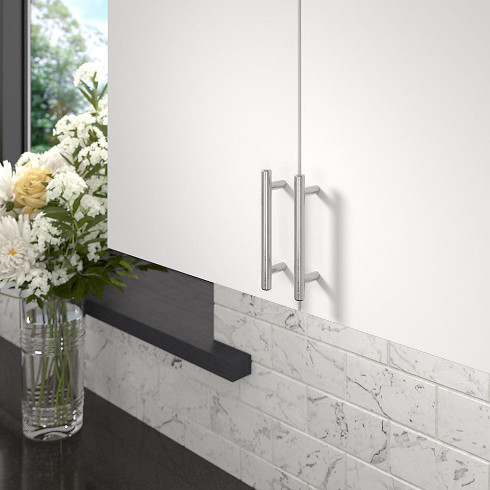 Contemporary Pull, 3-3/4" Center-to-Center, Brushed Nickel