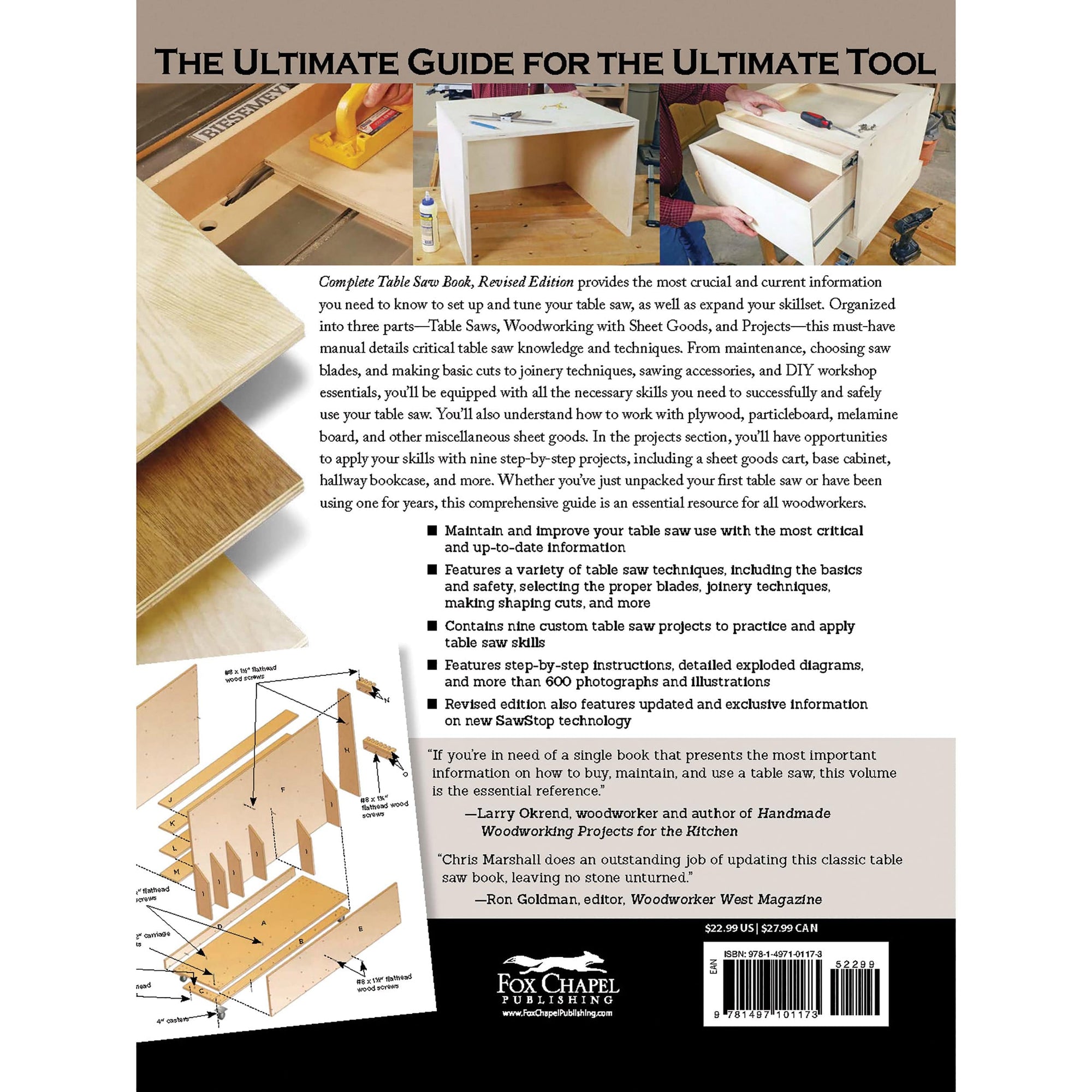 The Complete Table Saw Book - Revised Edition alt 0