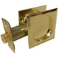 2-7/16" (62 mm) Pocket Door Pull Square Bright Brass Passage alt 0