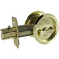 2-7/16" (62 mm) Pocket Door Pull Round Bright Brass Privacy alt 0