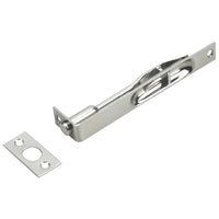 6" x 3/4" Flush Bolt Brushed Nickel alt 0