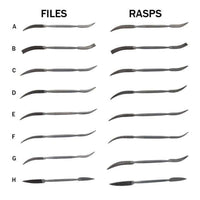 Riffler Files & Rasps, Complete Set of 16 - Best Value alt 0