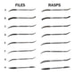Riffler Files & Rasps, Complete Set of 16 - Best Value alt 0
