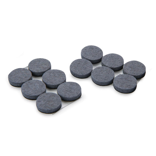 Heavy Duty Self-Stick Felt Pads - 1-1/2" - Round - 12 Piece alt 0