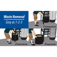 5HP Dust Gorilla Pro with SMART Boost, 55 Gallon Drum, and Wall Mount