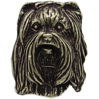 Yorkshire Terrier Knob Brass Oxide alt 0