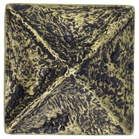 Rustic Pyramid Knob Brass Oxide alt 0