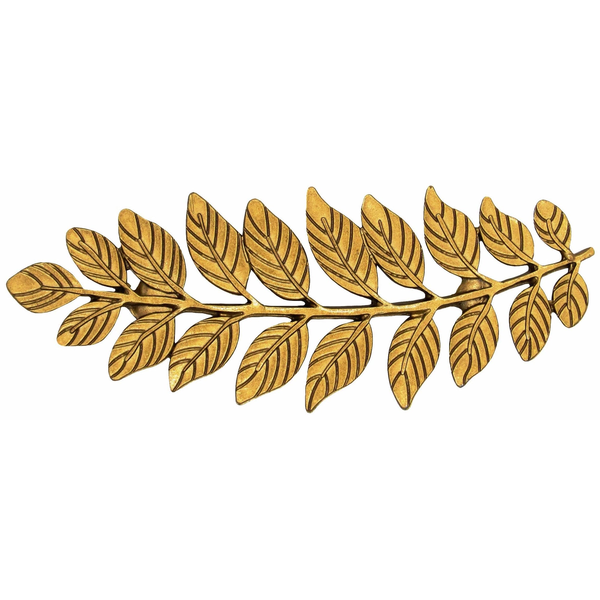 Fern Leaf Pull 2-15/16" Center Lux Gold alt 0