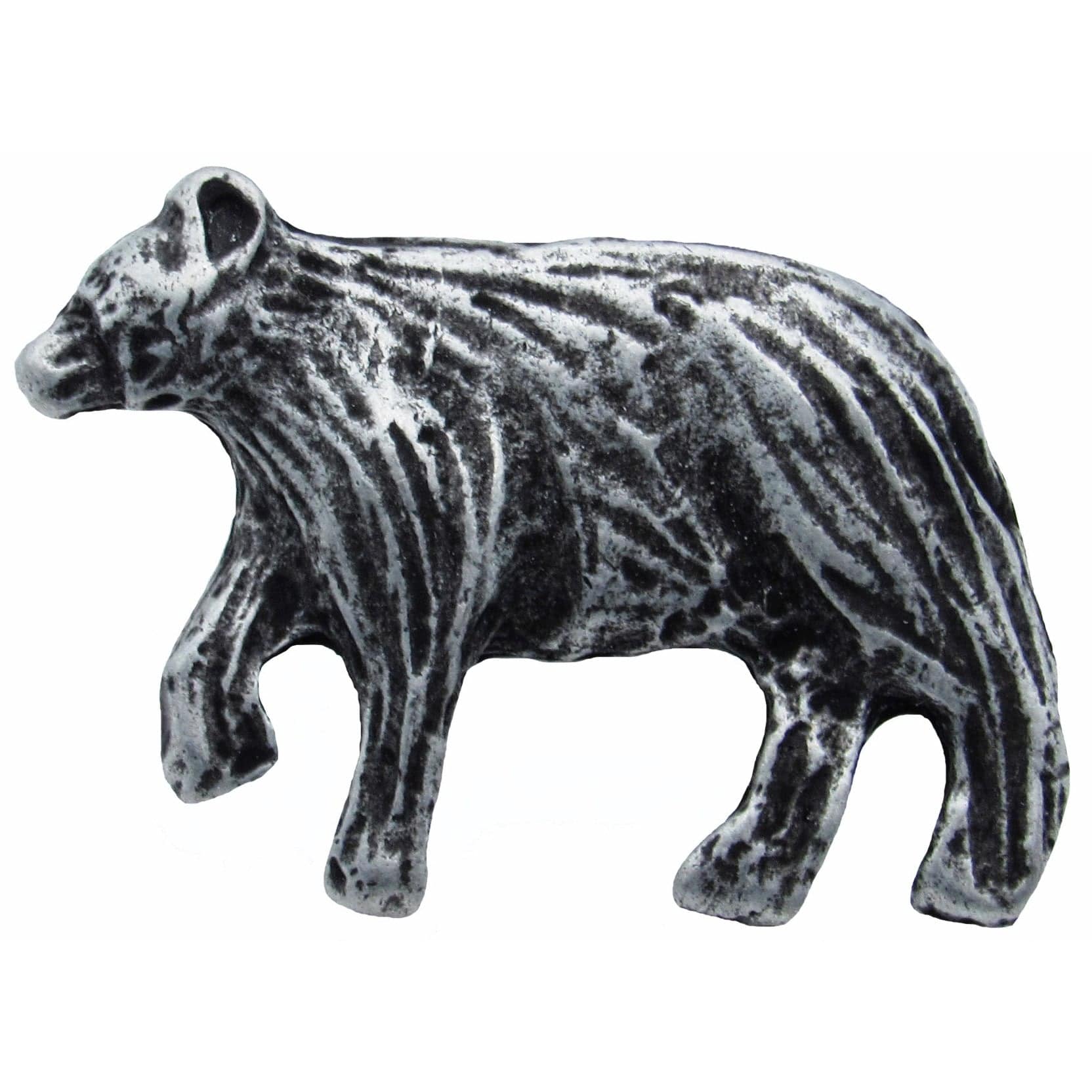 Bear Left Facing Knob Pewter Oxide alt 0