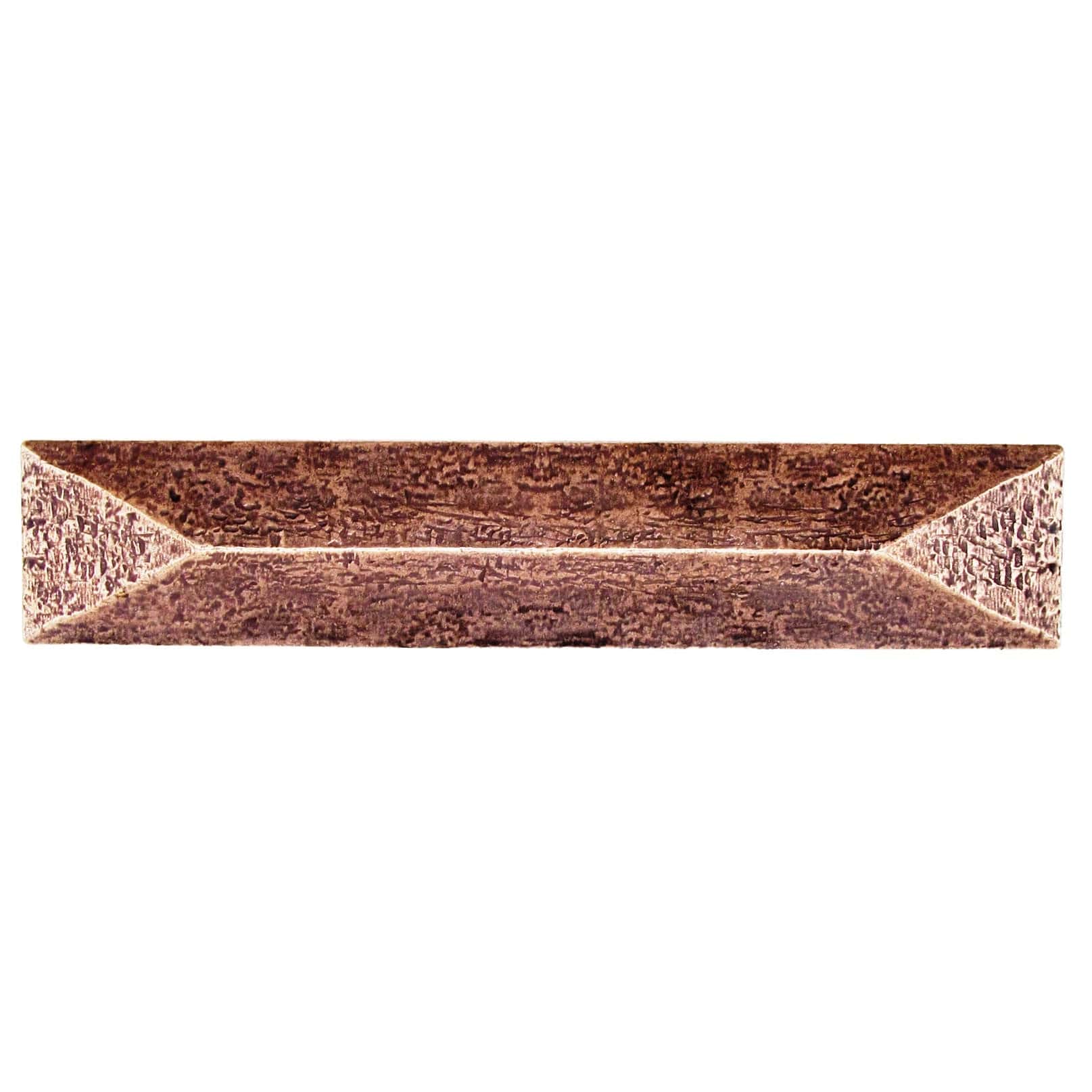 Rustic Pyramid Pull 3-3/4" Center Copper Oxide alt 0